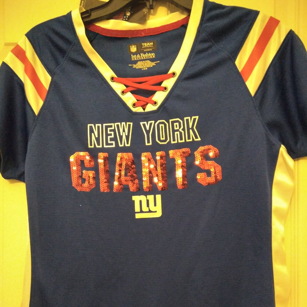 New York Giants Team Apparel Jersey NWT(L)
